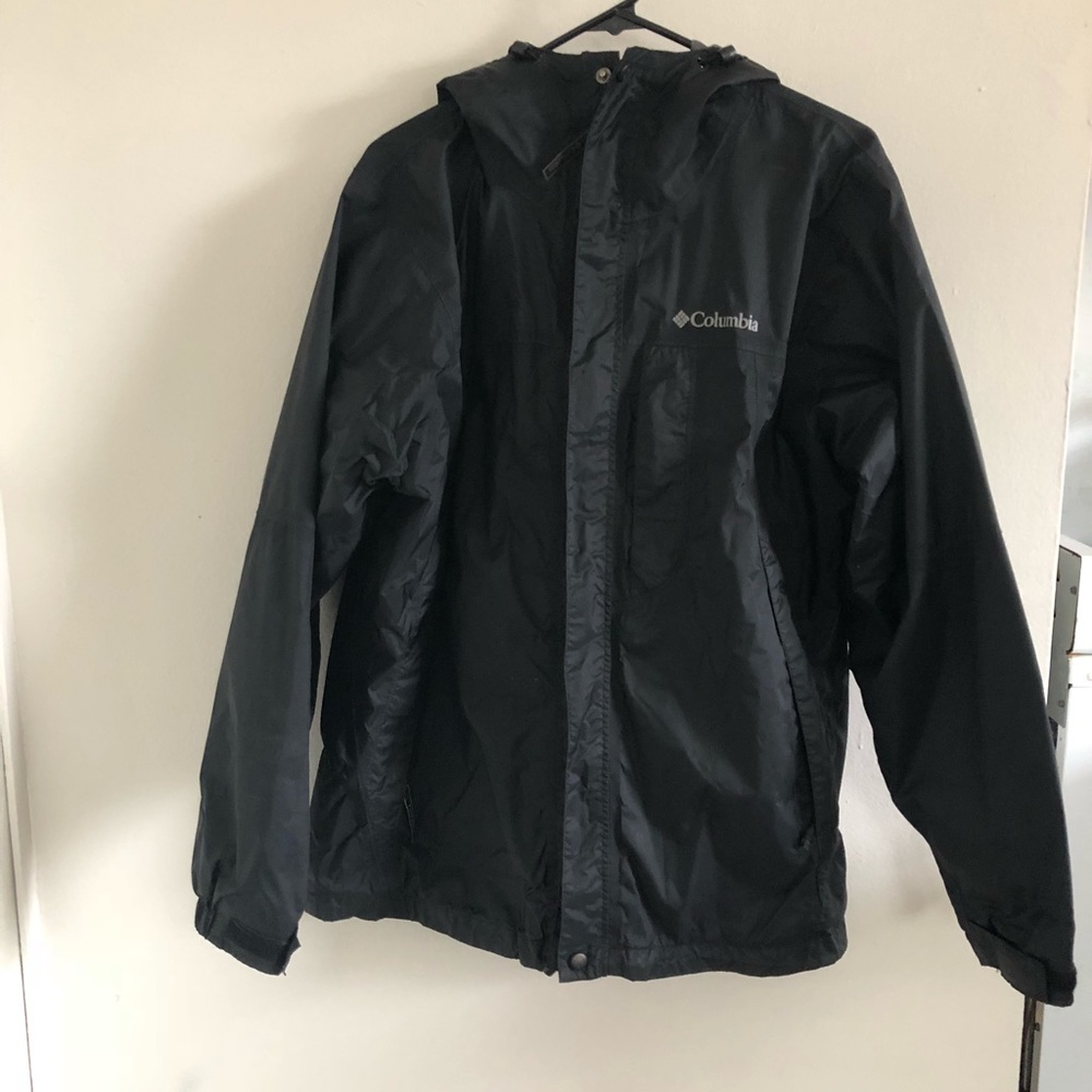 Columbia Black Rain Jacket